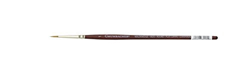 Grumbacher Goldenedge Golden Toray Round Watercolor Brush, Synthetic Bristles, Size 1 (4620.1) - size: 1