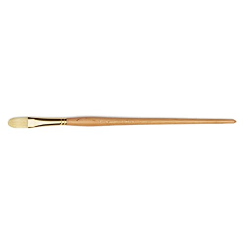 Raphael D'Artigny 3592 Interlocked White Bristle Brush, Filbert, 16 - size: 16