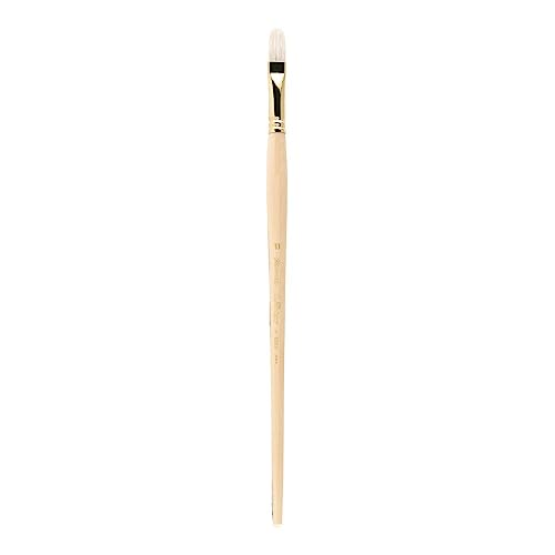 Raphael D'Artigny 3592 Interlocked White Bristle Brush, Filbert, 10 - size: 10