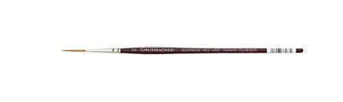 Grumbacher Goldenedge Golden Toray Liner Watercolor Brush, Synthetic Bristles, Size 2 (4623.2) - size: 2