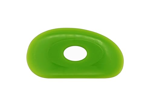 Creative Hobbies 2 Pack of Medium Firm Silicone Pottery Rib | Ceramic Sculpting Tool for Smooth Finishing and Removing Finger Marks - Essential Tool for Potters (Shape 0) - color: Shape 0