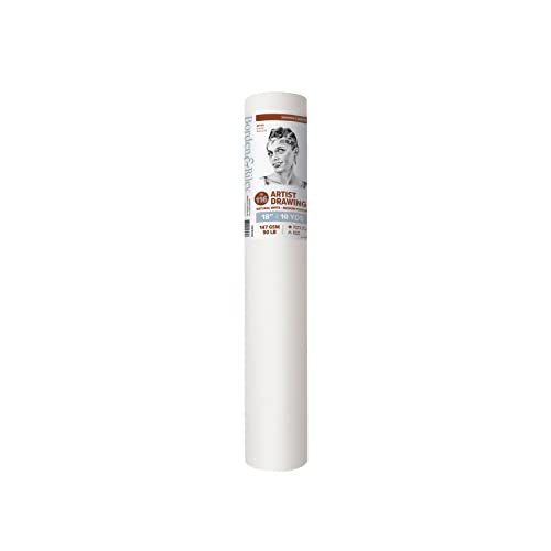 Borden & Riley 18" x 10 Yards #116 Artist Drawing/Sketch Roll, 147 GSM/90 lb., White, 1 Roll Each - size: 18" x 10 Yds