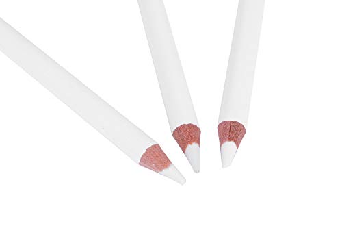 BXT 3pcs White Charcoal Pencils for Highlight,Drawing - color: 3pcs white