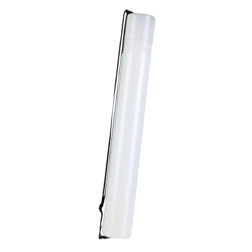 Fancyes Extendable Poster Storage Tube, 20"-37" Adjustable Length with Shoulder Strap, for Drawings Documents and Paper Rolls - color: White