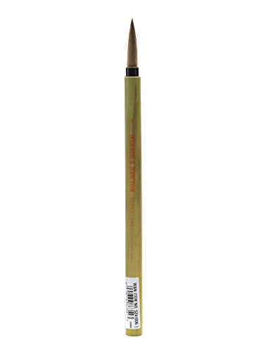 Winsor & Newton Series 150 Bamboo Short Round #6 Handle Brush - size: #6, style: Series 150 Bamboo