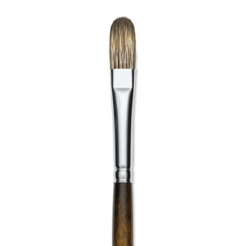Silver Brush Limited 260310 Monza Filbert Brush for Oil & Acrylics Paintings, Size 10, Long Handle - size: Size - 10