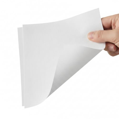 Cotton Canvas Sheets Pre-Primed for Acrylic and Oil Painting White Art Surface (1 PC) - size: 22.44 x 22.44 x 0.08 in