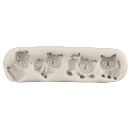 Cat Polymer Clay Mold Animal Cat Silicone Molds for DIY Crafts Epoxy Resin Casting Air Dry Polymer Clay Plaster Jewelry Making - color: Style A