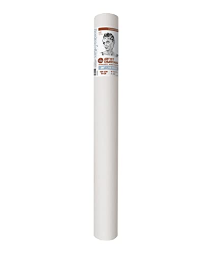 Borden & Riley 30" x 10 Yards #116 Artist Drawing/Sketch Roll, 147 GSM/90 lb., White, 1 Roll Each - size: 30" x 10 Yds