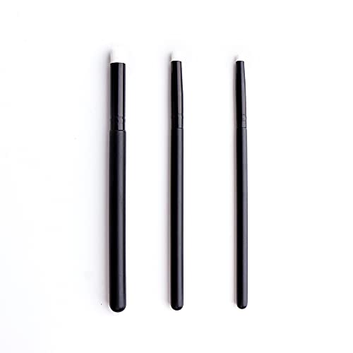 UNIMEIX Mini Blending Brushes for Card Making, Dry Brush Miniature Painting, Background Blender, Small Detailed Paint Watercolor Brushes (12 Pack) - color: Black
