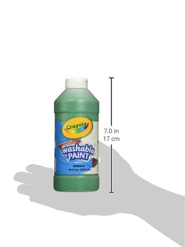 Crayola Washable Paint, Green, 16oz - color: Green