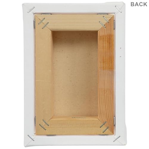 Hobby Lobby Master's Touch Grandeur Blank Canvas, Heavy-Duty Cotton Duck, Gallery-Wrapped, White (5"x7" - Set of 2) - style: 5"x7" - Set of 2