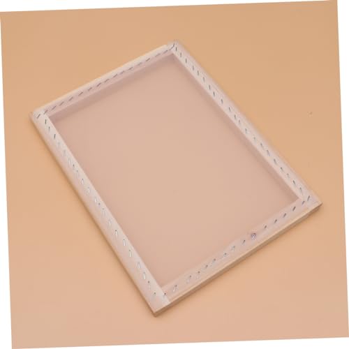 Uonlytech 1Set Silk Screen Printing Complete DIY Kit with Frame Squeegee Scraper Inkjet Transparency Film and Mask Tape for Craft Projects and Pattern Transfer