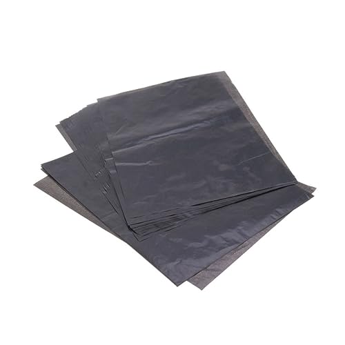 Veemoon Graphite Transfer Paper 25 Sheets Gray and Black Carbon Tracing Paper for Artists Drawing and Sketching Projects