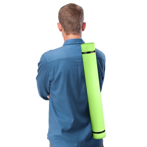 JJRING Green Poster Tube, 25" to 40" Extendable Poster Storage Holder Tube with Carrying Strap, Poster Carrying Case for Blueprints, Scrolls, Maps and Architect Papers - color: Green