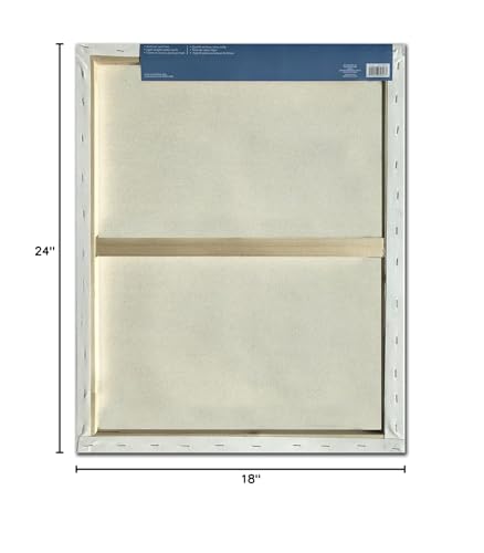 Artist's Loft 3 Count 18” x 24” Super Value Canvas Necessities - Acid Free Cotton Canvas for Paint, Acrylic, & Oils - 1 Pack - size: 18 x 24 inches