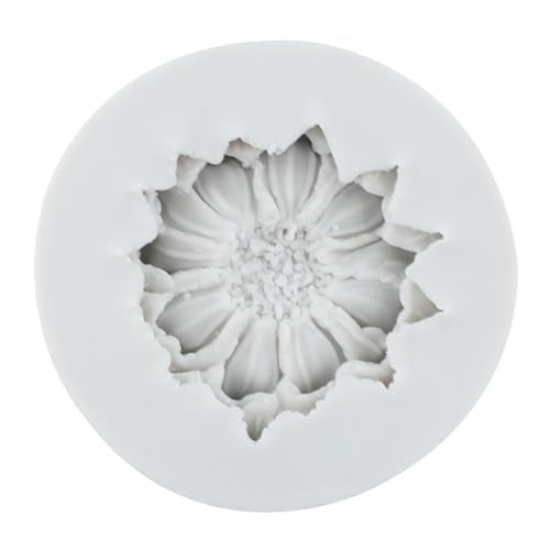 Daisy Flower Polymer Clay Mold Flower Clay Molds Daisy Silicone Mold for DIY Crafts Air Dry Plaster Jewelry Making Epoxy Resin Casting - color: Style E