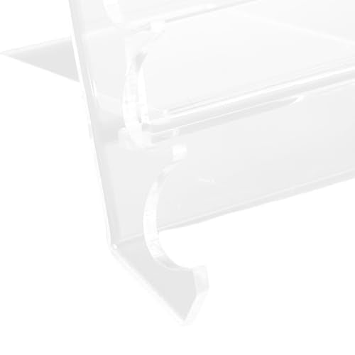 Walfront Acrylic Makeup Brush Holder, Horizontal Drying Rack, Dual Ended Brush Storage Stand for Artists, Ideal Desk Accessories