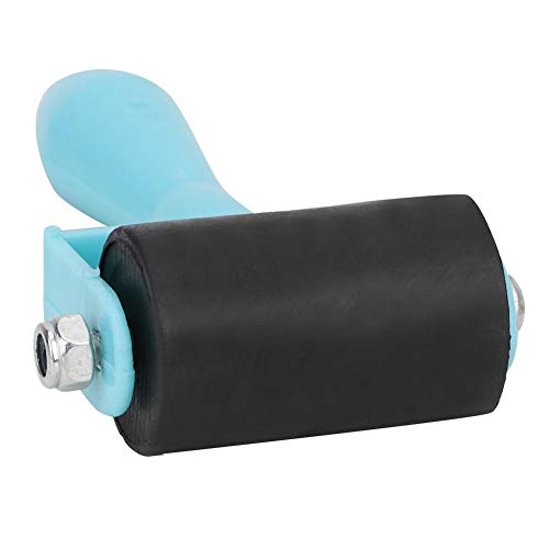 Printmaking Brayer, 3.5cm Plastic Handle Rubber Printmaking Brayer Flexible Ink Painting Rubber Roller Art Stamping Tool Painting Tools Strong Hiding Power(Blue)
