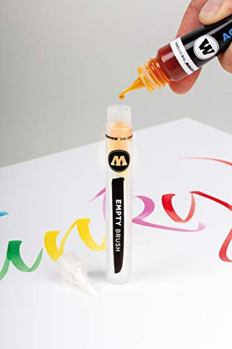 Molotow Aqua Colour Brush (Brush Pen Marker Basic Set 2, Brush Tip for Watercolour and Hand Lettering) 12 Pieces Assorted - style: Case Basic Set 2