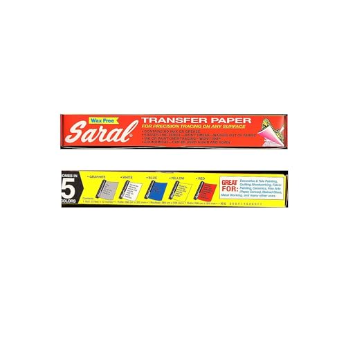 Saral 459257 12""X12FTROLLS Transfer Paper, Wax-Free, 12-1/2" x 12' Size, Graphite, 1.7" Height, 1.8" Width, 12.7" Length