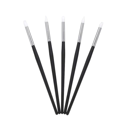 5Pcs/Set Dental Silicone Brush Pens for Resin Shaping and Trimmer,Dental Whitening Carving Pen Set