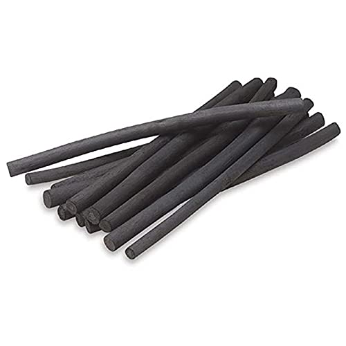 Vine Charcoal, Soft, Black 25 Charcoal Sticks for Drawing, Sketching, and Fine Art, Willow Sketch Charcoal Pencils for Drawing (5-8mm(25pcs)) - style: 5-8mm (25pcs)