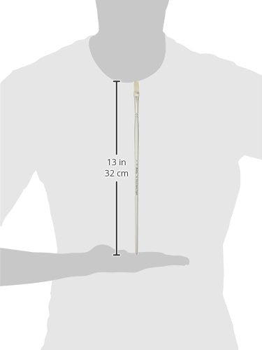 Winsor & Newton Artisan Paint Brush, Long Handle, Size 8, Flat - size: Size 8, style: Flat
