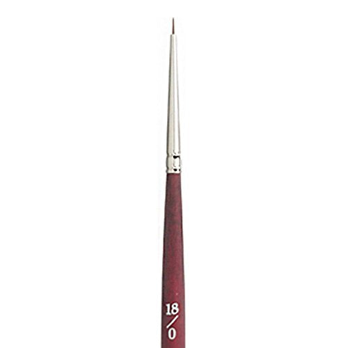 Princeton Velvetouch, Series 3950, Paint Brush for Acrylic, Oil and Watercolor, Spotter, 18/0 - size: Size 18/0 inch