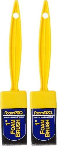 FoamPRO 71 Refillable, Oil, Foam Brush, 1" (Pack of 2) - size: 1 Count (Pack of 2), style: Brush