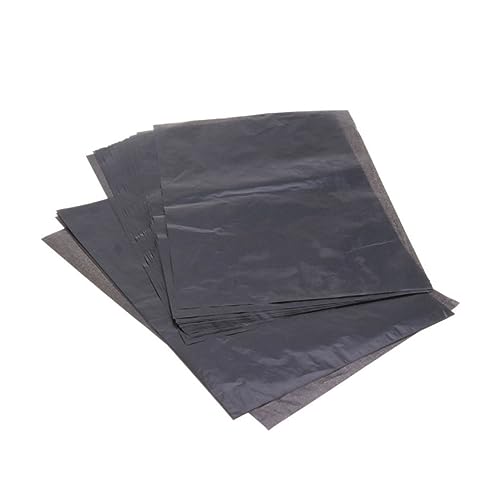 Gadpiparty Graphite Carbon Transfer Paper 25 Sheets for Tracing Drawing and Painting for Artists and Students Gray and Black