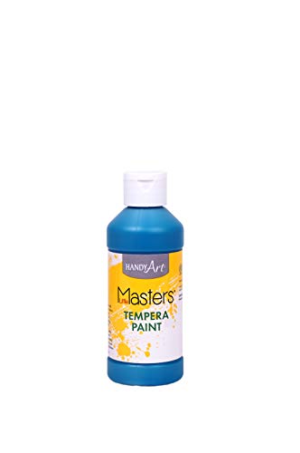 Handy Art Little Masters Tempera Paint 8 ounce, Turquoise - color: Turquoise, size: 8 Fl Oz (Pack of 1)