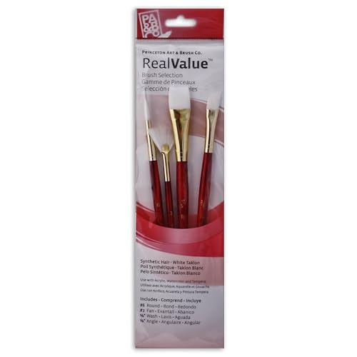 Princeton RealValue Paintbrush Set of 4, Set 9120 - style: Set-9120