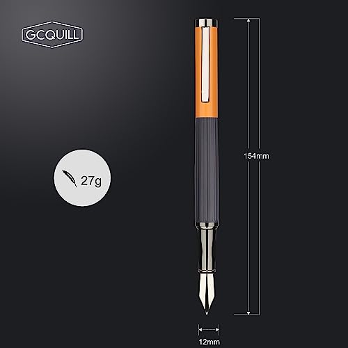 Fountain Pen Set – Fine Nib with 12 Ink Cartridges and Ink Refill Converter, Pen Gift Set for Writing Journaling Calligraphy– MU-12