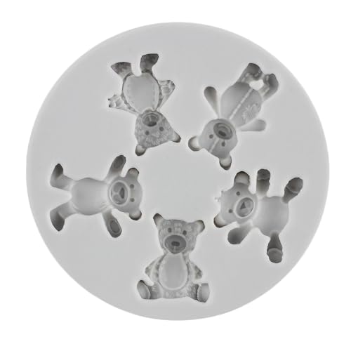 Bear Polymer Clay Mold Bear Silicone Molds for DIY Crafts Air Dry Plaster Polymer Clay Epoxy Resin Casting Jewelry Making - color: Style B