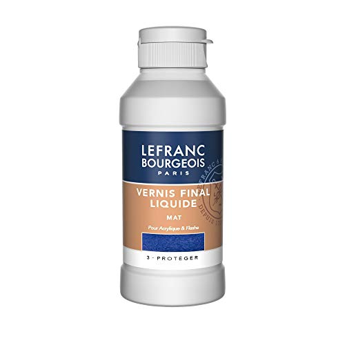 Lefranc & Bourgeois Matte Final Varnish for Acrylic Paint – Transparent, Gilbungsbeständigen Protect Your Photographs, 250 ml bottle - size: 1 Count (Pack of 1), style: Varnishes.