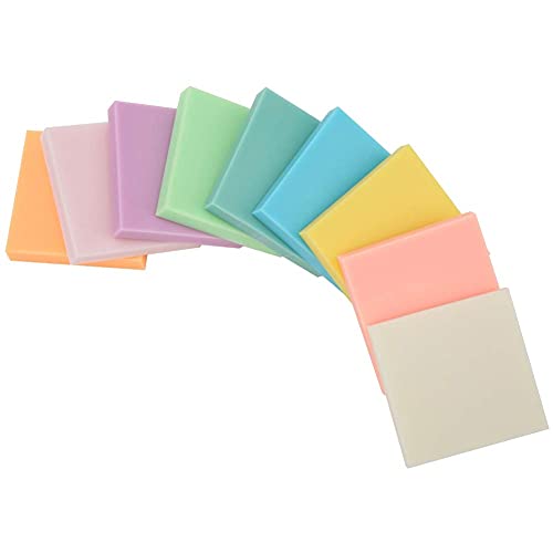 Rubber Carving Block, 9pcs 5 X 5 X 0.8cm Multicolor Square Linoleum Blocks for Printmaking DIY Hand Stamps Crafts Supplies