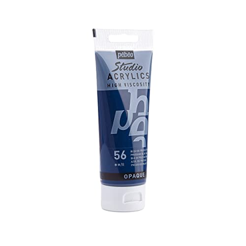 Pebeo - Acrylic Fine Studio Acrylics - Prussian Blue Hue - Prussian Blue Hue 100ml/3.38oz - color: Prussian Blue Hue
