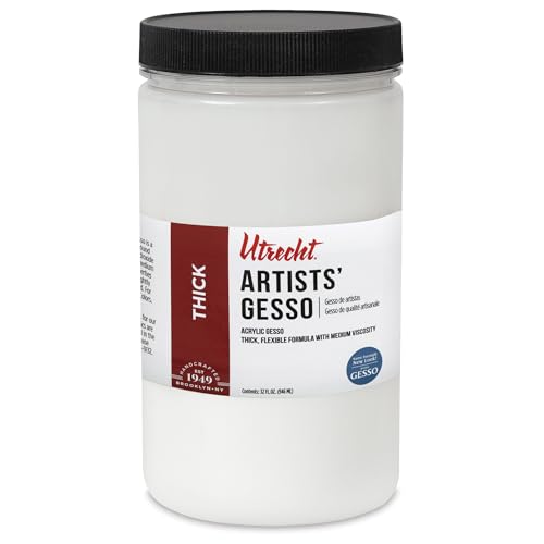 Utrecht Artists Acrylic Gesso - White, 32 oz