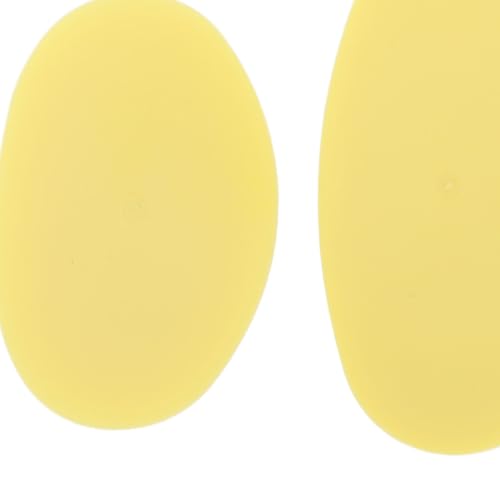 3Pcs Soft Rubber Rib for Pottery Clay, 3 Sizes Ceramic Sculpting Essential Tool for Pottery DIY Craft Work (Yellow)