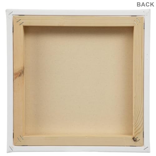 Hobby Lobby Master's Touch Grandeur Blank Canvas, Heavy-Duty Cotton Duck, Gallery-Wrapped, White (875237) - style: 12"x12"