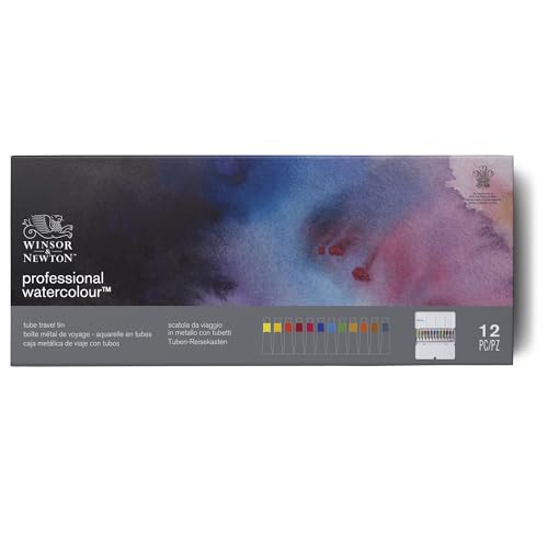 Winsor & Newton Professional Watercolor Paint Set, Lightweight Sketchers' Box, 12 x 5ml Tubes - style: Lightweight Sketchers' Box 12 x 5ml Tubes