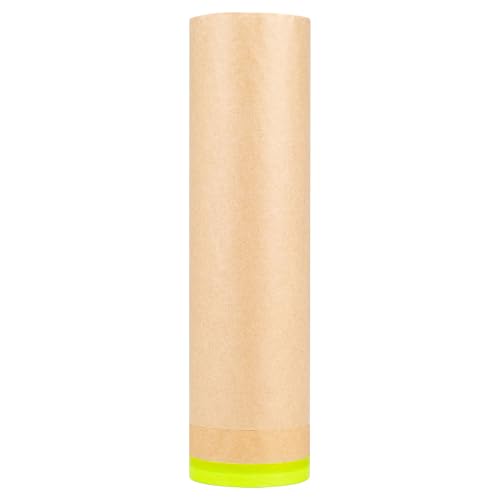 MyLifeUNIT Masking Paper, Automotive Masking Paper Roll with Tape for Painting Protection Covering (1 Rolls, 24 inch x 50 feet) - size: 24 inch x 50 feet