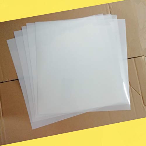 BANLTRE 12 Sheets 7.5 mil Mylar Sheet 12 x 12 inch Milky Translucent PET Blank Stencil Making Sheet for Cutting Machines, Cut Tool Template Material (7.5 mil) - size: 7.5 mil