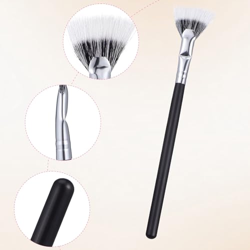 3pcs Angled Fan-shaped Eyelash Brush Set for Eyelash Extensions and Mascara Application, Double-layer Lash Applicator Tools for Precise Eye Makeup