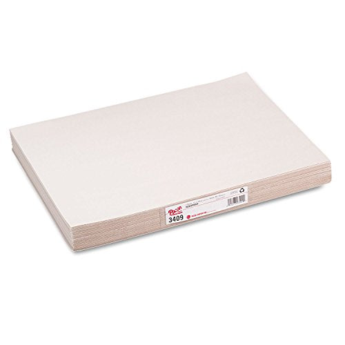 Pacon 3409 White Newsprint, 30 lbs., 12 x 18, White, 500 Sheets/Pack