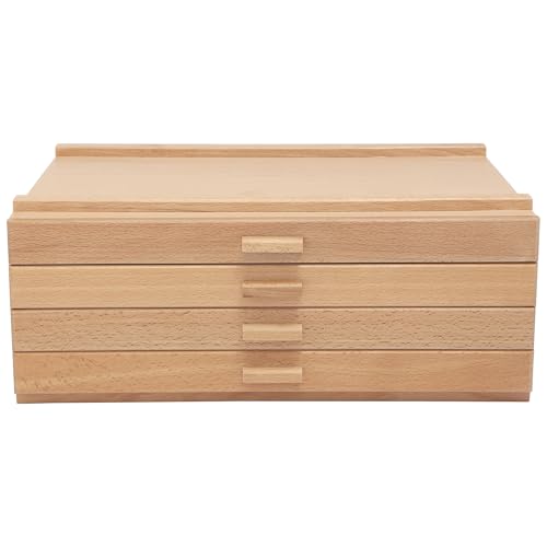 HG Art Concepts Artists Storage Chests - Premium Studio Organizer for Paint Tubes, Brushes, Pencils, Markers, & More! - 4 Drawer - 2 Pack - size: 4 Drawer 2 Pack