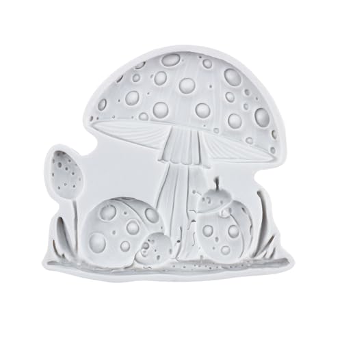 Mushroom Ladybug Polymer Clay Mold Mushroom Silicone Resin Molds for DIY Crafts Epoxy Resin Casting Air Dry Polymer Clay Plaster Jewelry Making - color: Style I