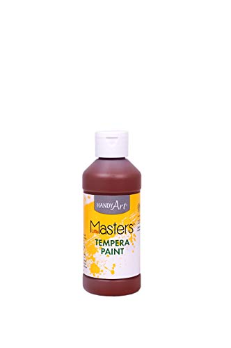 Handy Art Little Masters Tempera Paint 8 ounce, Brown - color: Brown, size: 8 Fl Oz (Pack of 1)