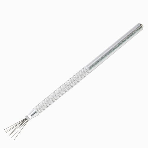 Clay Needle Tools for Pottery, 2-Piece Ceramic Sculpting Set, 5.5 Inch Feather Wire Texture Tool
